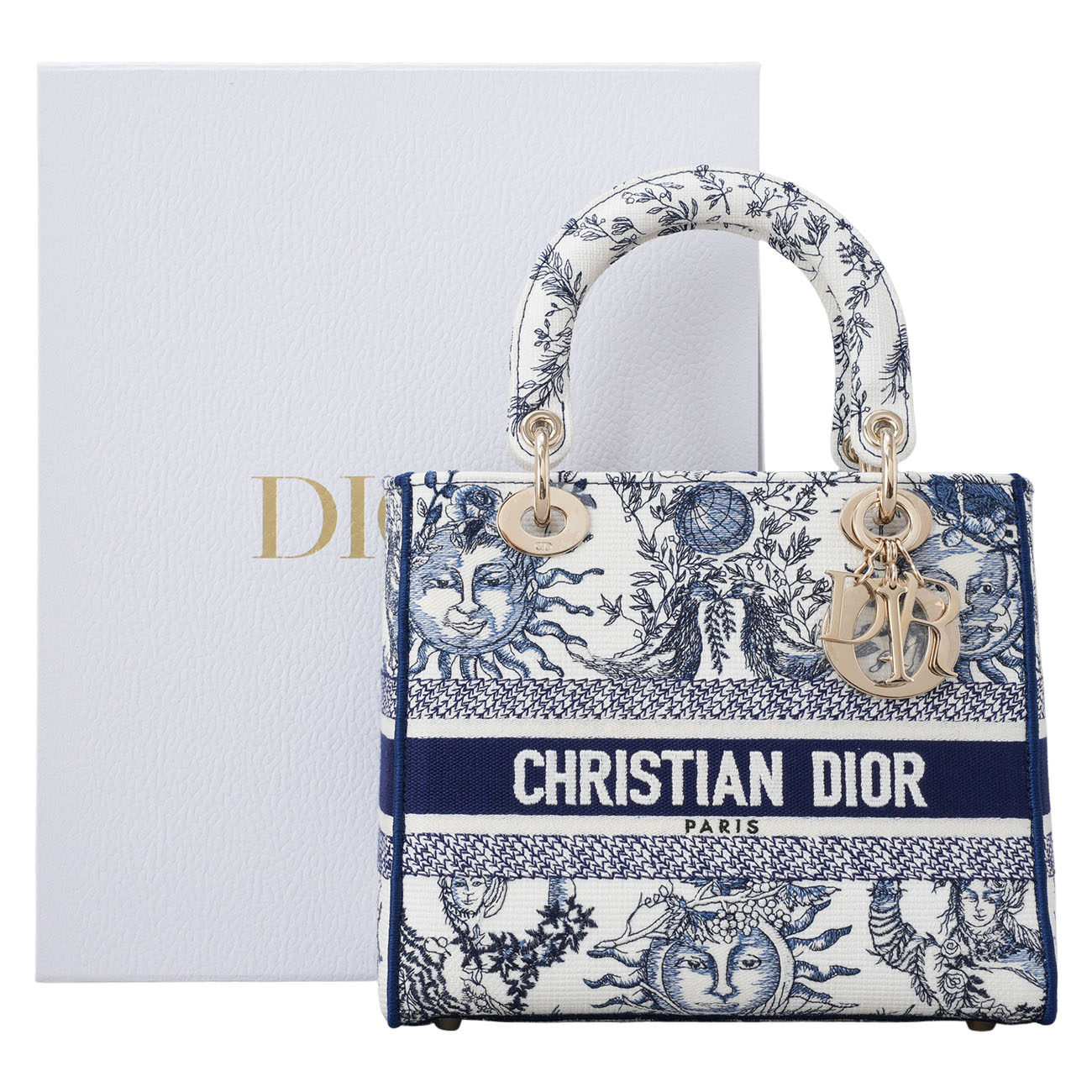 CHRISTIAN DIOR(USED)크리스찬디올 레이디 D LITE 미디엄 백